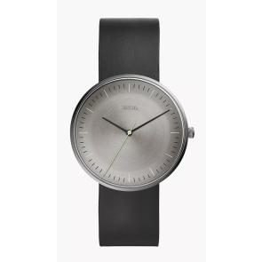 Correa de reloj Fossil FS5483 Cuero Negro 22mm